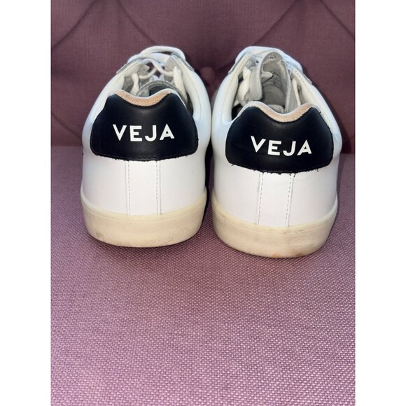 Veja Esplar Logo Sneakers in Extra-White Black 11 Mens Athletic Shoes - Picture 6 of 14